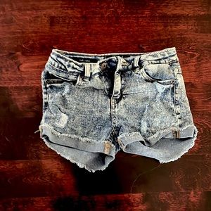 Worn Lucky Brand handcrafted jean shorts-|Navy blue| Riley Short (KIDS)